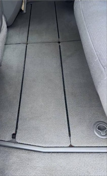 After interior detailing — Cargo area — carpet revival