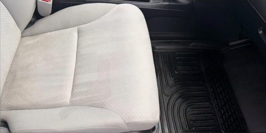 After interior detailing — Cloth seat — stain extraction